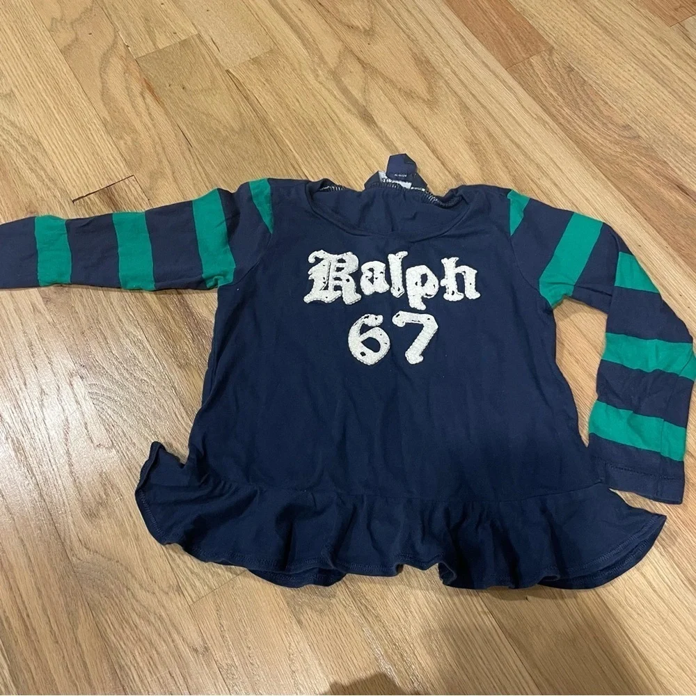 Ralph Lauren Peplum Striped Shirt